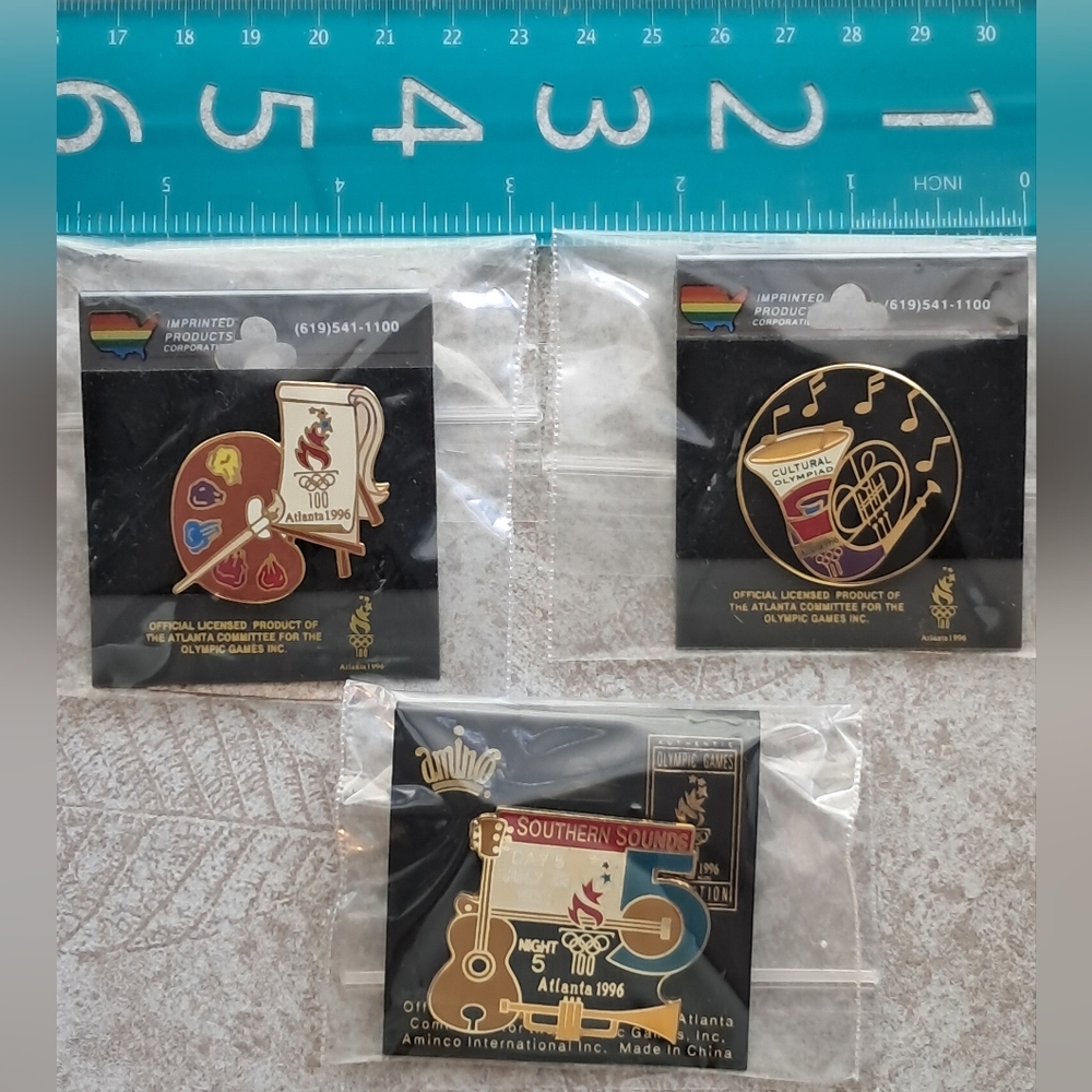 1996 Atlanta Olympic Games Cultural Puns, lot of 3, Night 5, Southern Sounds